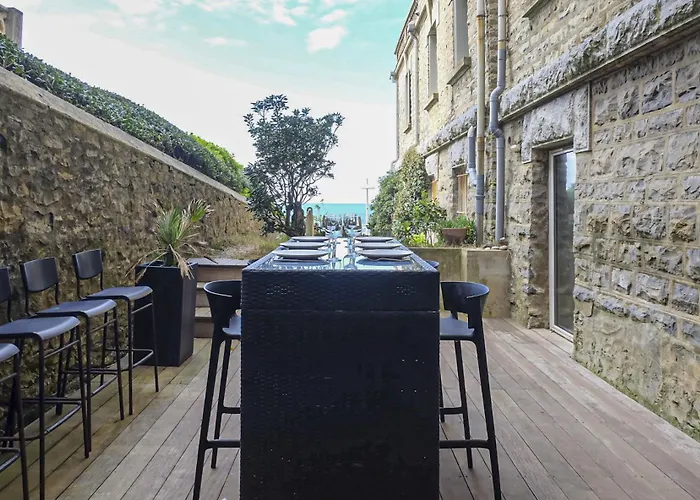 Magnifique Avec Terrasse, Parking Et Vue Sur L'ocean Pour 6 公寓 比亚里茨