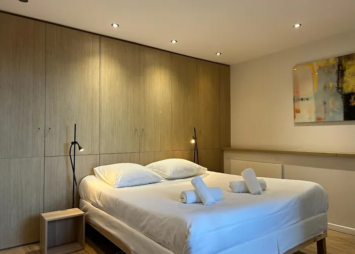 Magnifique Avec Terrasse, Parking Et Vue Sur L'ocean Pour 6 * 比亚里茨